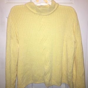 Yellow Turtleneck Sweater